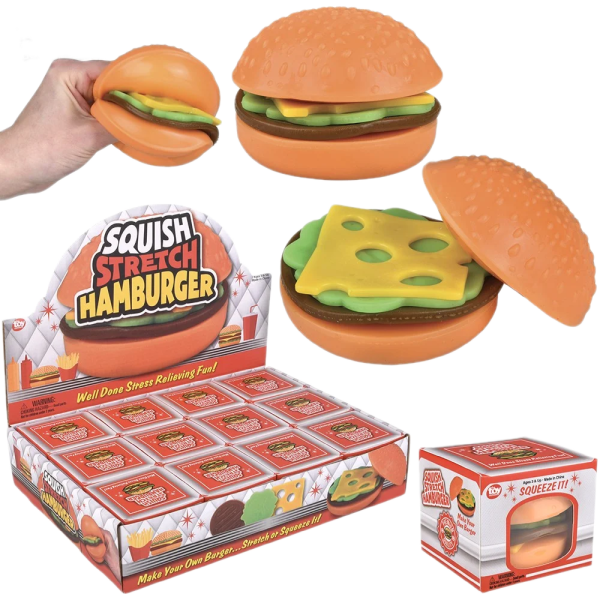 Stretchy Squishy Pull Apart Cheeseburger